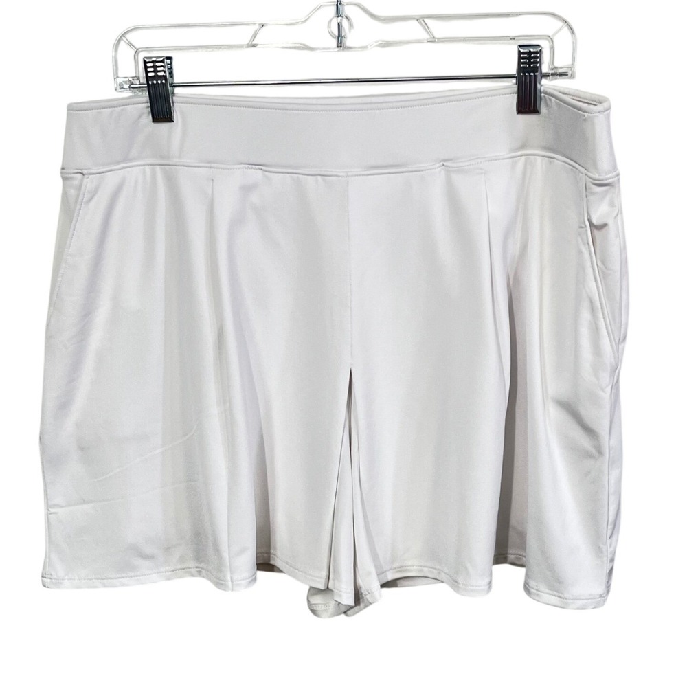 Renwick White Wide Leg Short Skort Women's Size Large